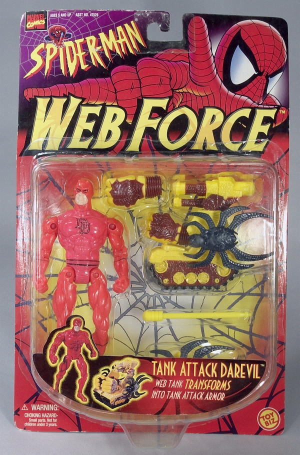 TOYBIZ ＳＰＩＤＥＲ-ＭＡＮ ＷＥＢ FORCE TANK ATTACK DAREDEVIL